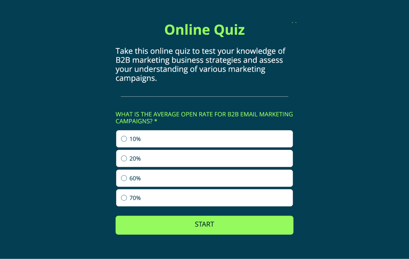 Ranking Quiz Template Visme