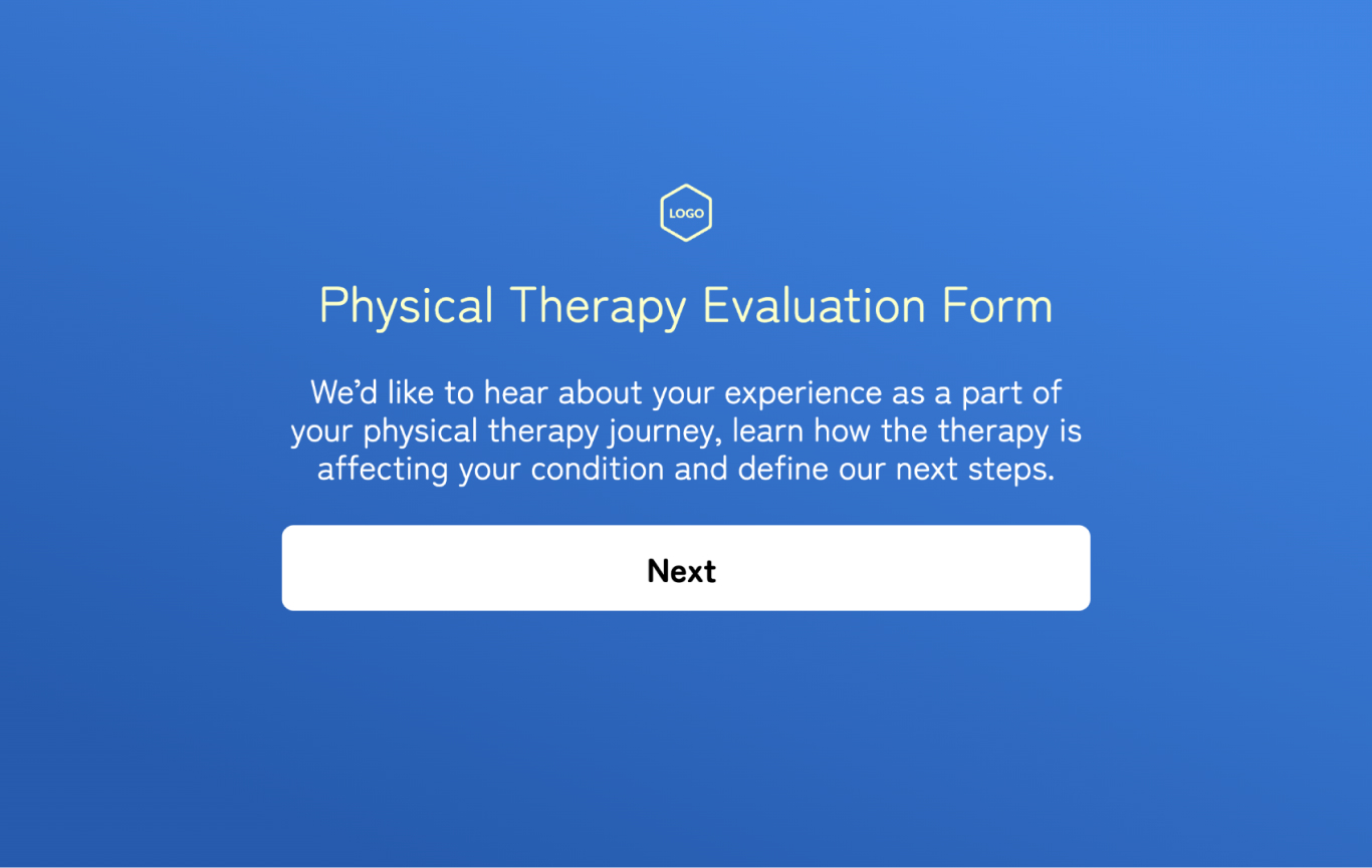 Physical Therapy Evaluation Form Template