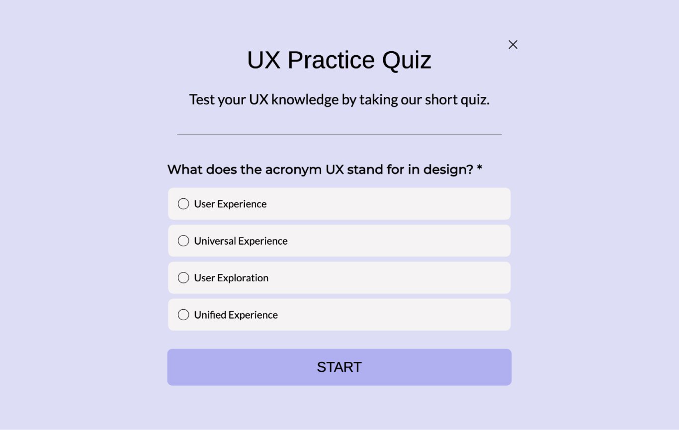 Practice Quiz Template