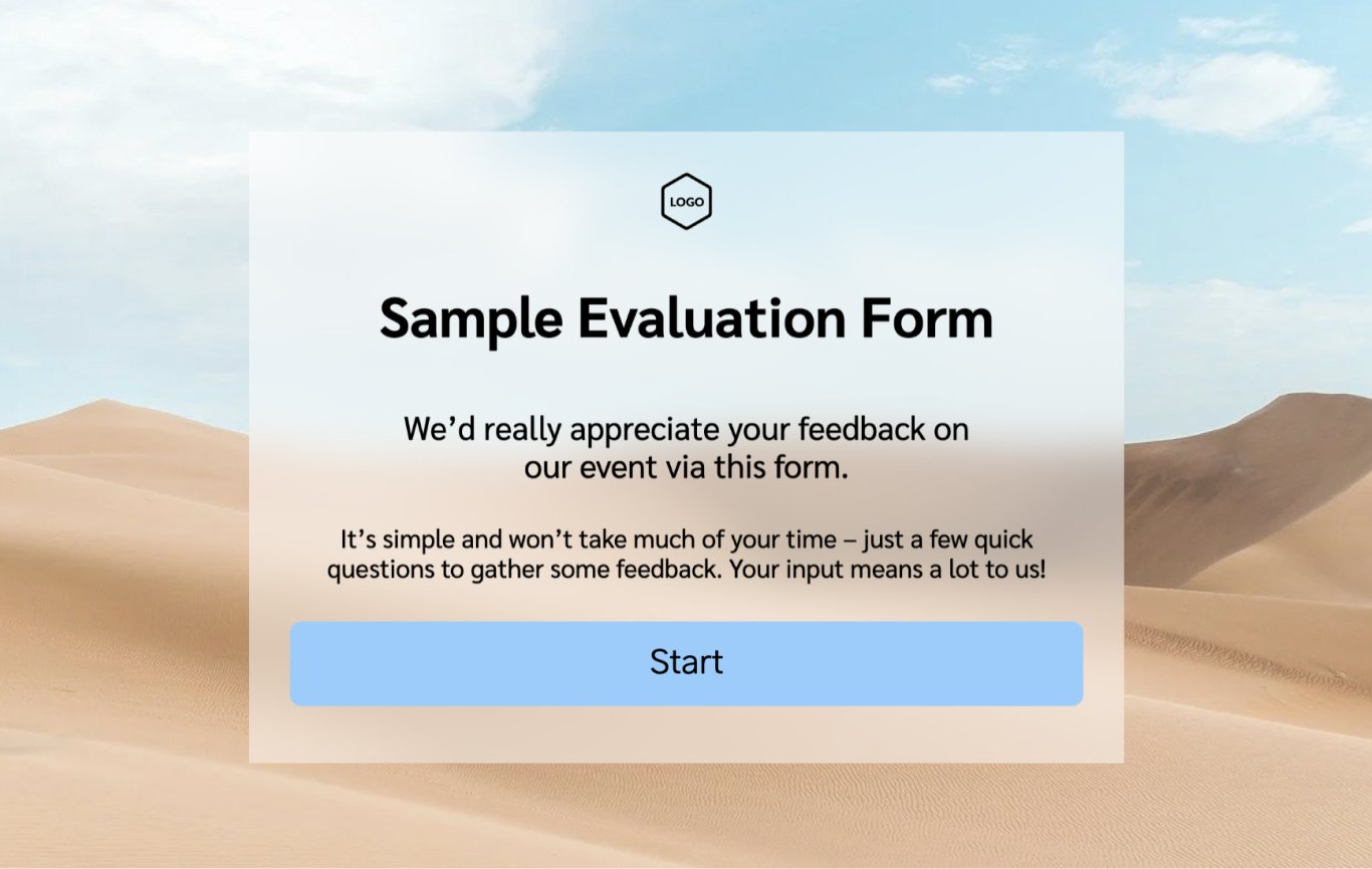 Sample Evaluation Form Template | Visme