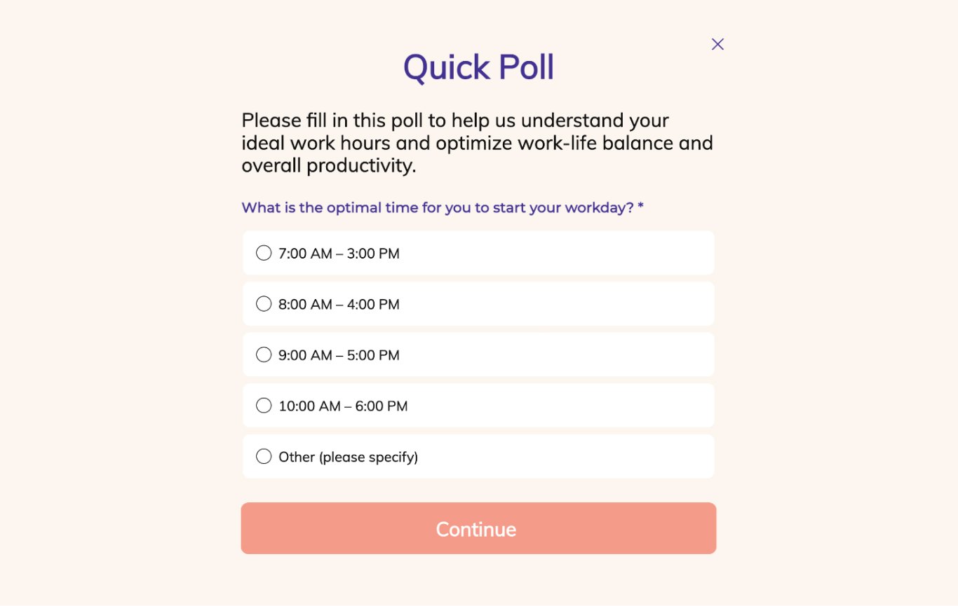 Simple Poll Template