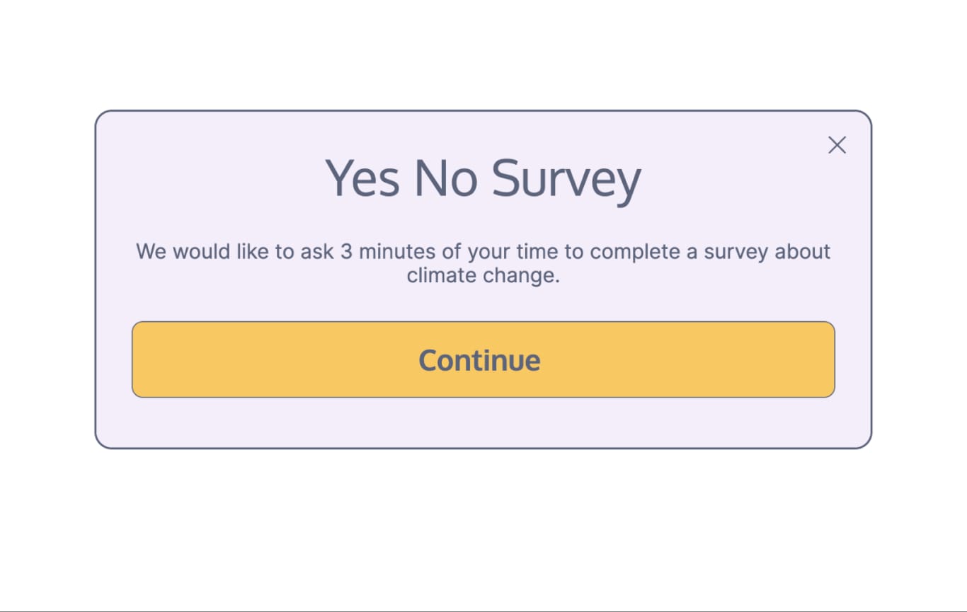 Yes No Survey Template