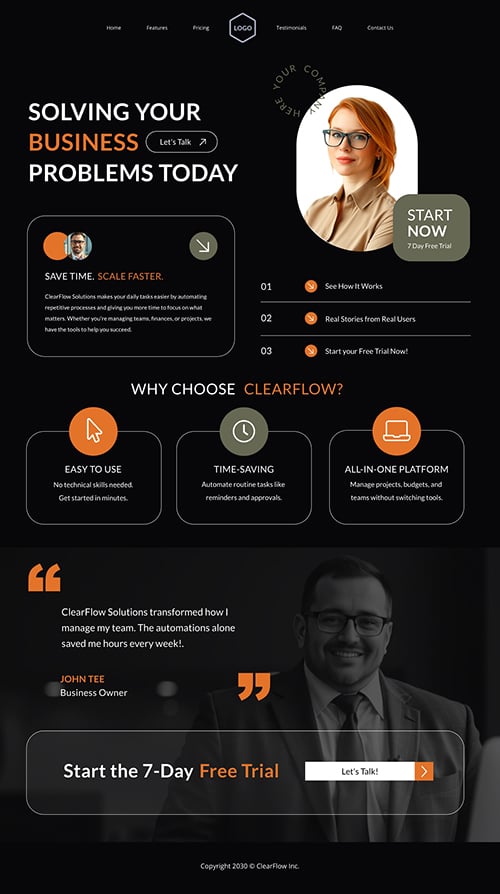 Demo Solution Showcase Page Template