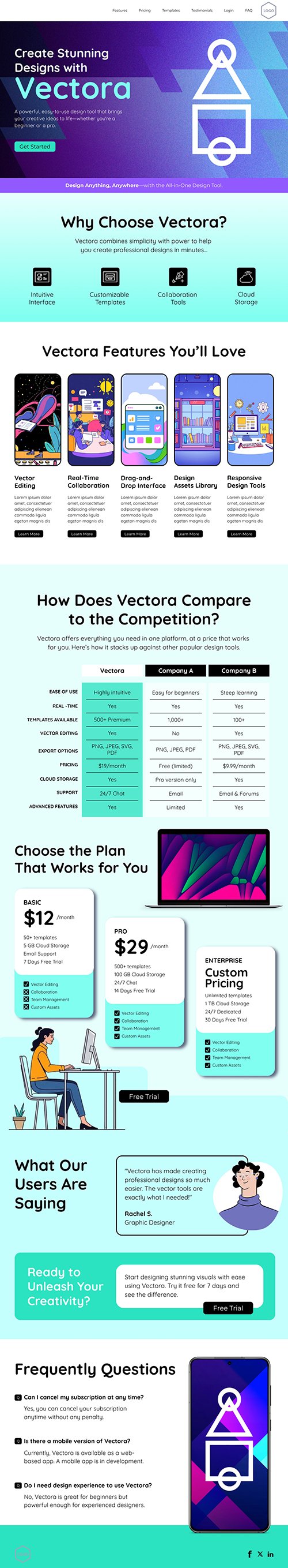 Design Landing Page Template