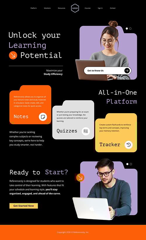 Education App Sales Pitch Template