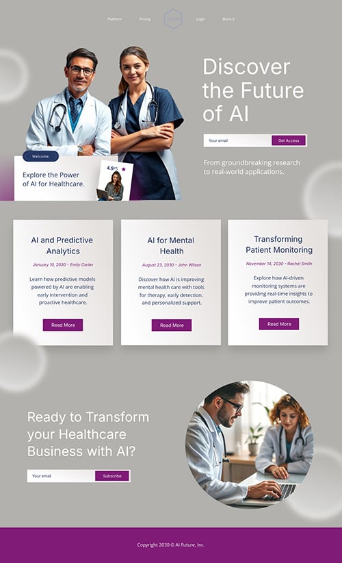 Healthcare AI Blog Spotlight Template