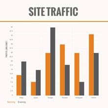 Site Traffic Infographic Template Site Traffic Infographic Template