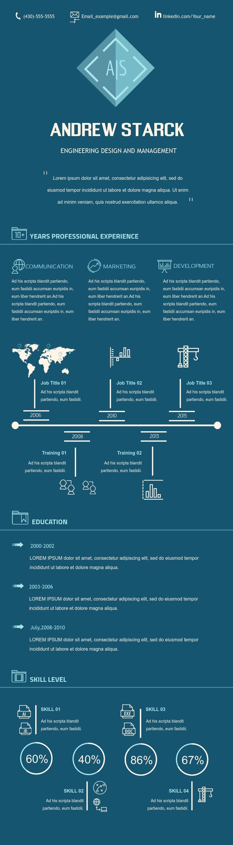 infographic resume templates