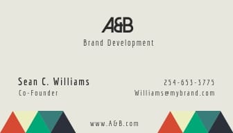 Brand Development - Business Card Template - Slide 2 Brand Development - Business Card Template - Slide 2