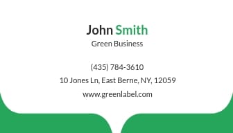 Green - Business Card Template - Slide 2 Green - Business Card Template - Slide 2