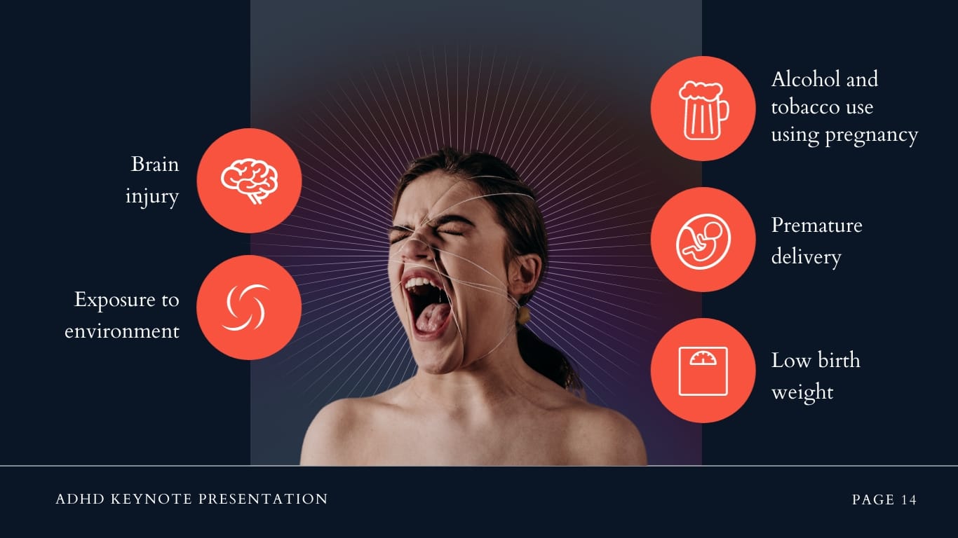 ADHD Keynote Presentation Template - Slide 14 ADHD Keynote Presentation Template - Slide 14