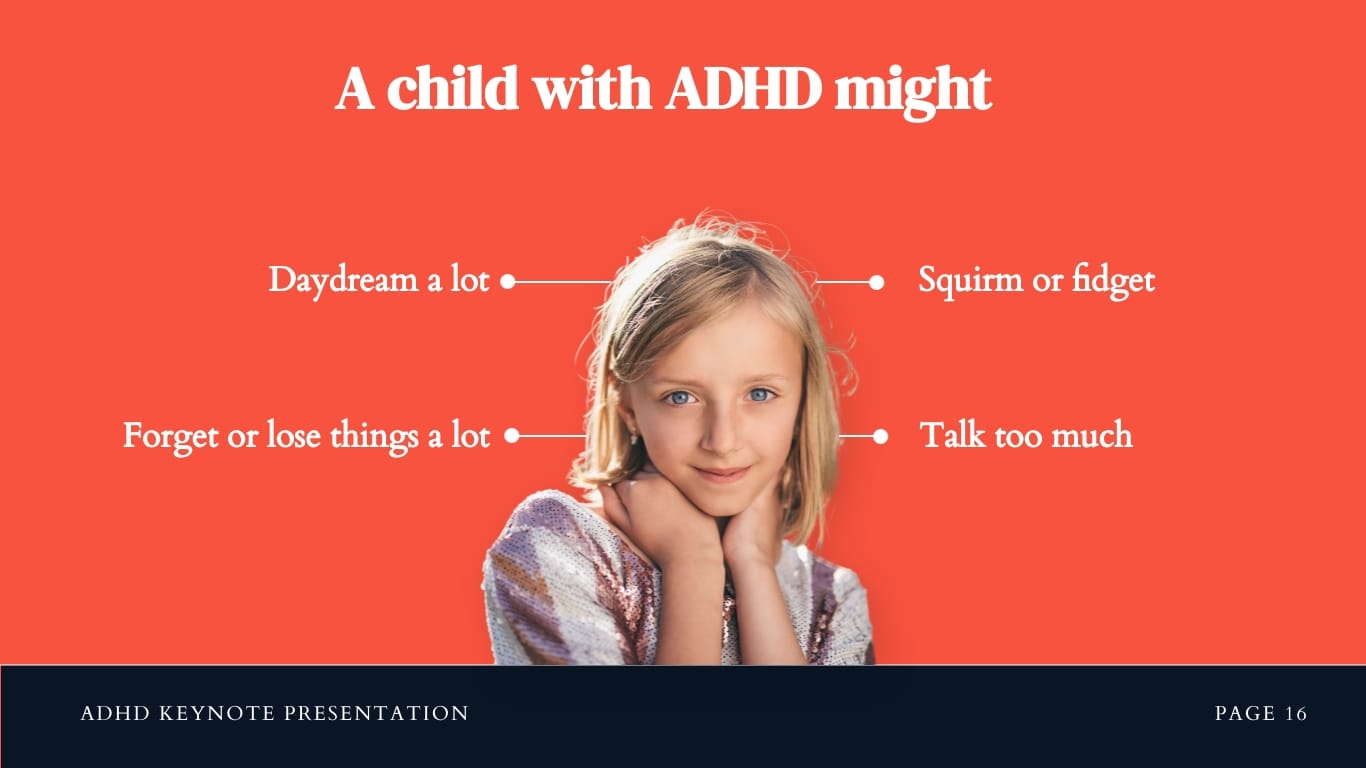 ADHD Keynote Presentation Template - Slide 16 ADHD Keynote Presentation Template - Slide 16