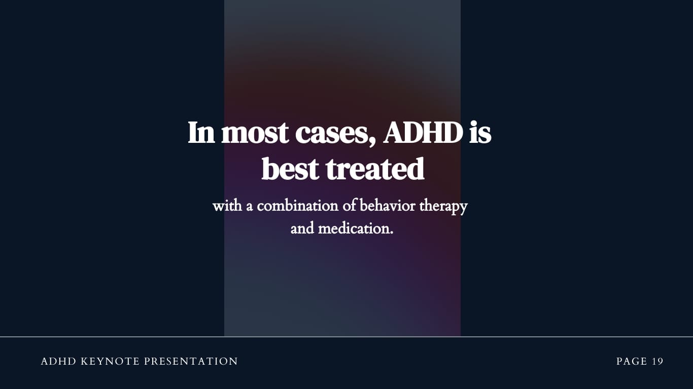 ADHD Keynote Presentation Template - Slide 19 ADHD Keynote Presentation Template - Slide 19