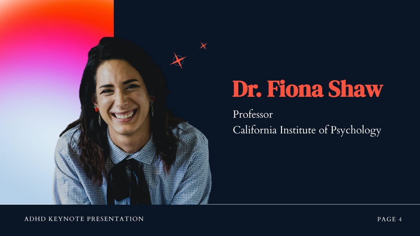 ADHD Keynote Presentation Template - Slide 4 ADHD Keynote Presentation Template - Slide 4