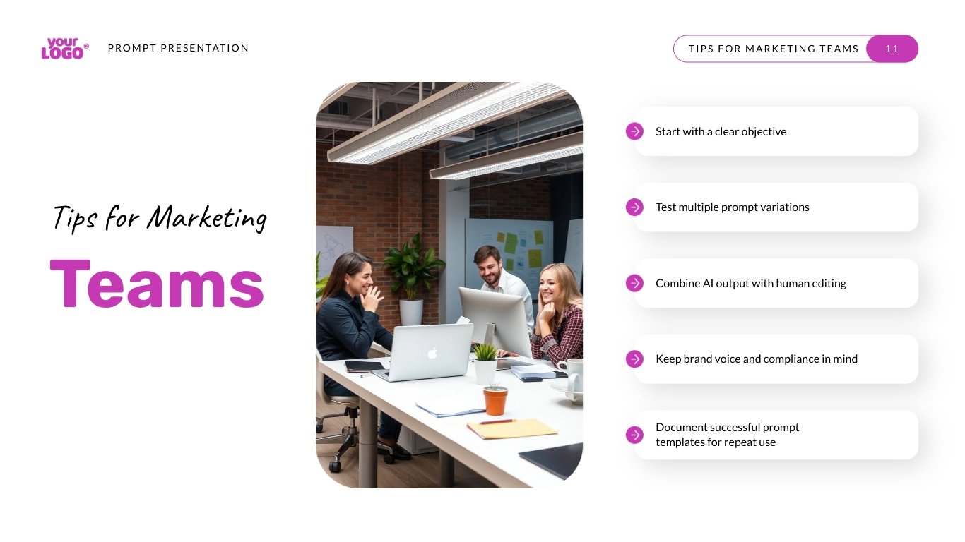 AI Agent Prompt Presentation Template - Slide 11 AI Agent Prompt Presentation Template - Slide 11