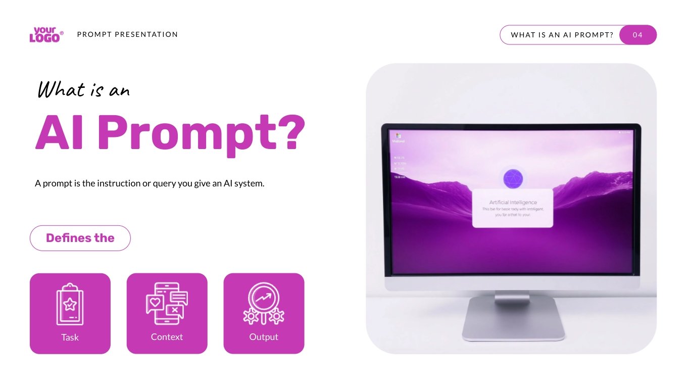 AI Agent Prompt Presentation Template - Slide 4 AI Agent Prompt Presentation Template - Slide 4