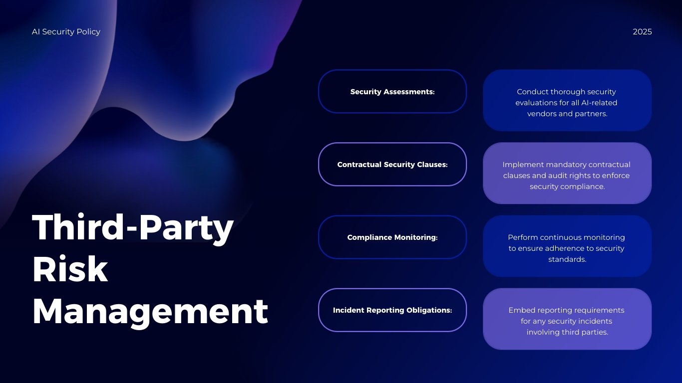 AI Security Policy Presentation Template - Slide 11 AI Security Policy Presentation Template - Slide 11