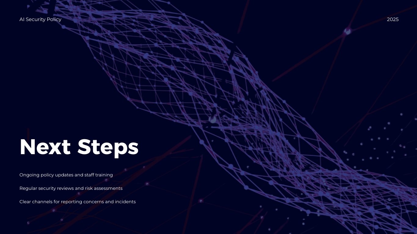 AI Security Policy Presentation Template - Slide 16 AI Security Policy Presentation Template - Slide 16