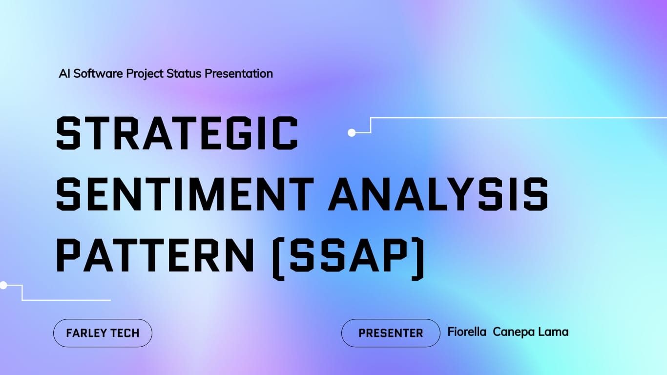 AI Software Project Status Presentation Template