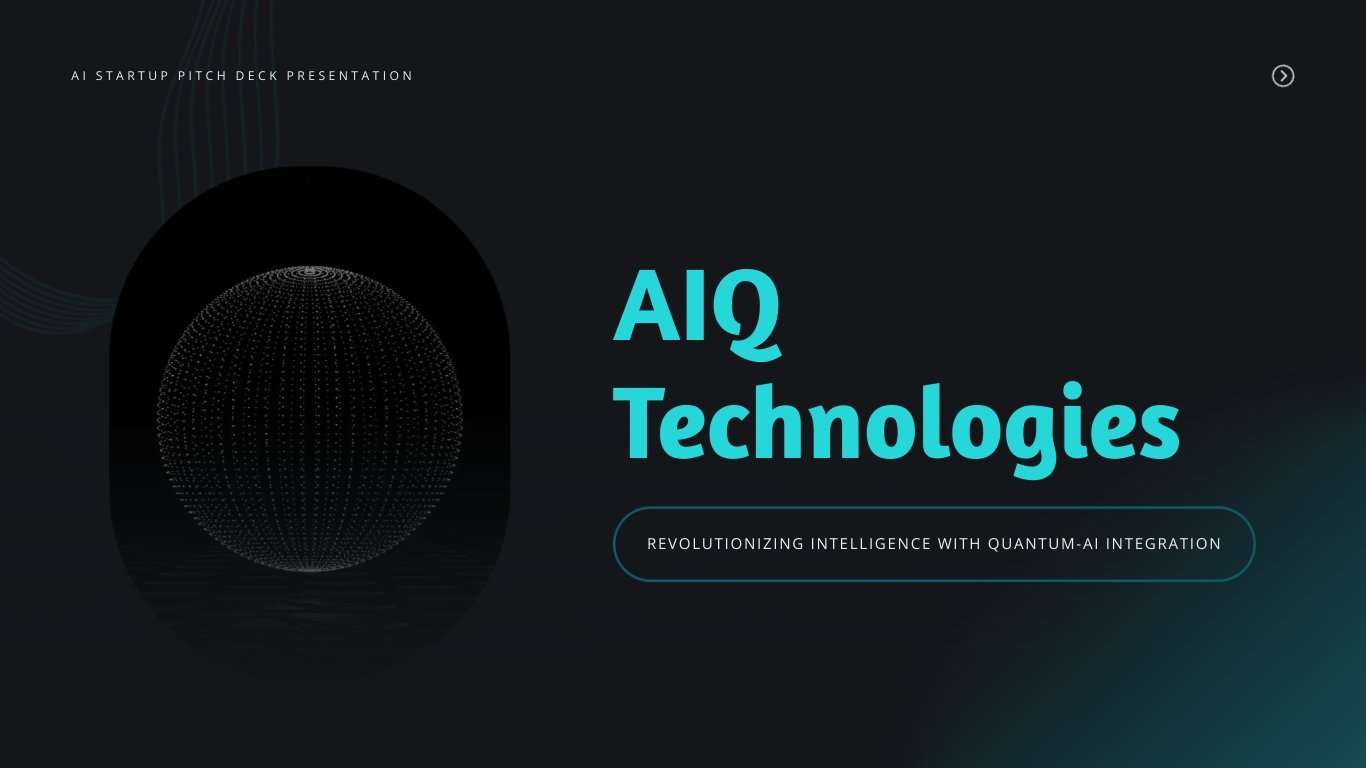 AI Startup Pitch Deck Presentation Template