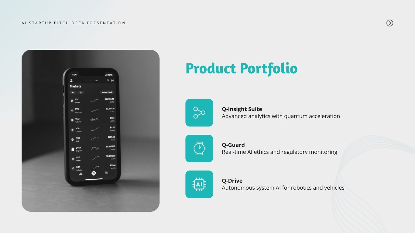 AI Startup Pitch Deck Presentation Template - Slide 7 AI Startup Pitch Deck Presentation Template - Slide 7