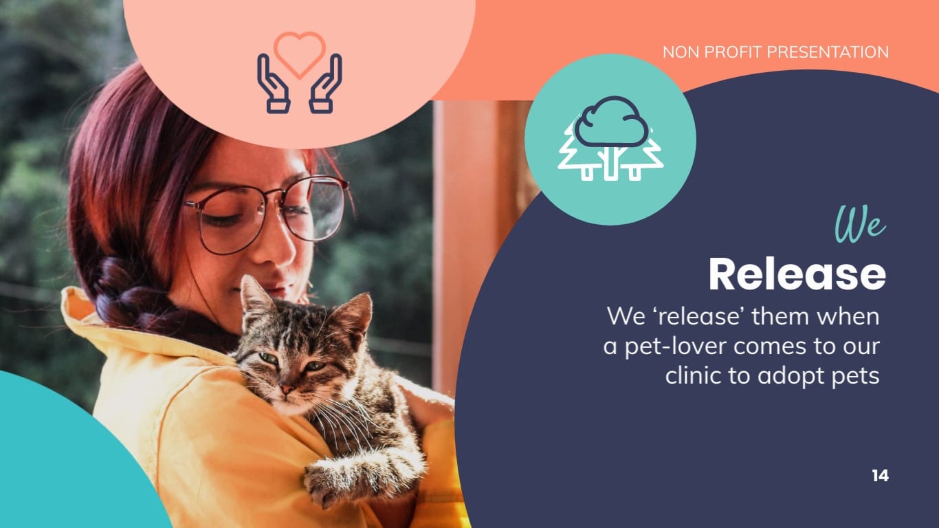 Animal Shelter Homes Non Profit Presentation Template - Slide 14 Animal Shelter Homes Non Profit Presentation Template - Slide 14
