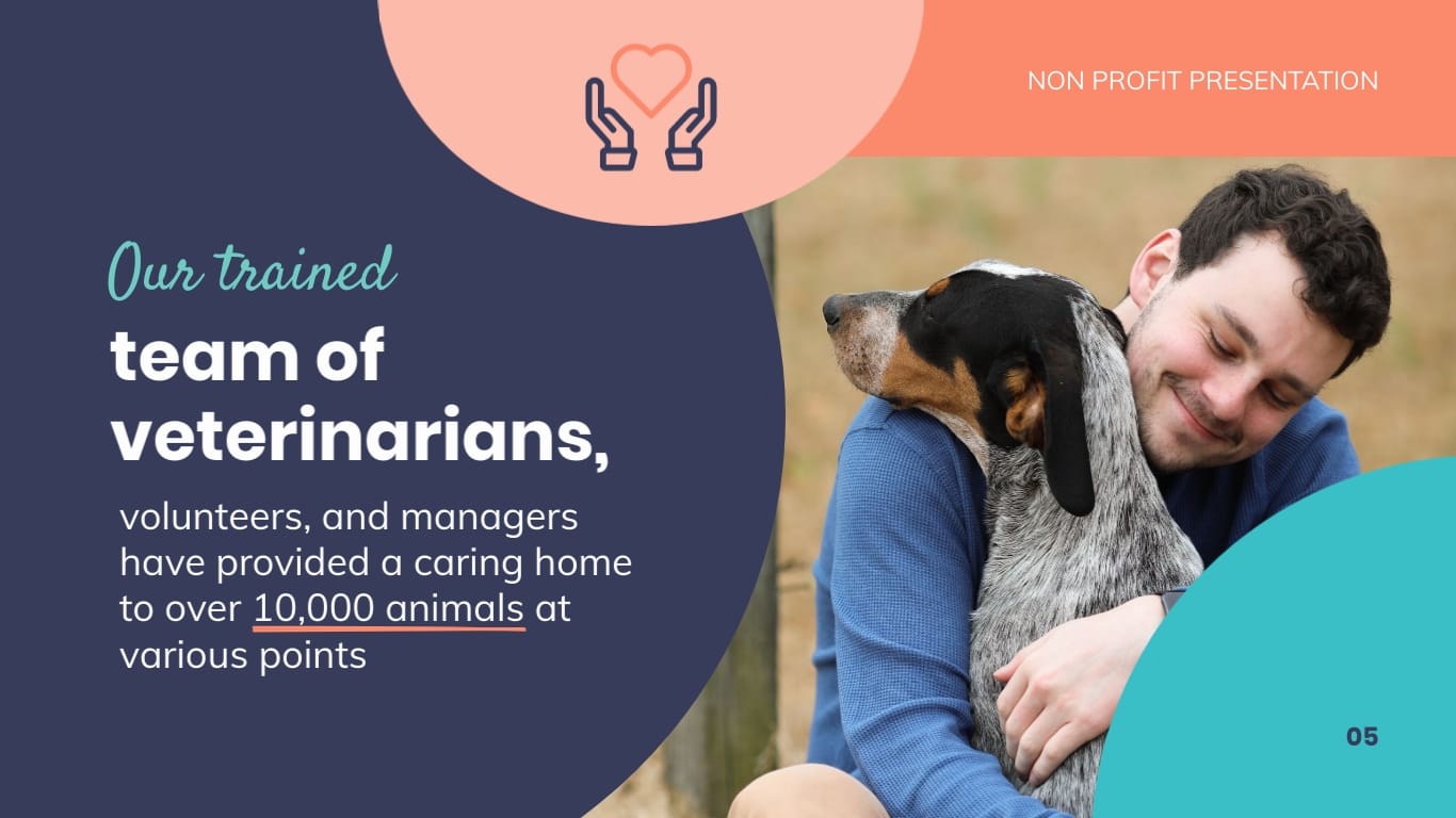Animal Shelter Homes Non Profit Presentation Template - Slide 5 Animal Shelter Homes Non Profit Presentation Template - Slide 5