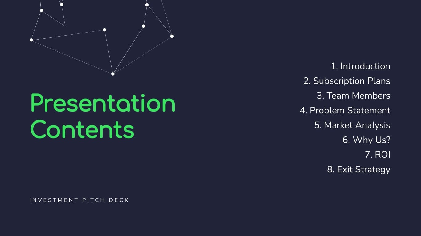 Business Software Pitch Deck Template | Visme