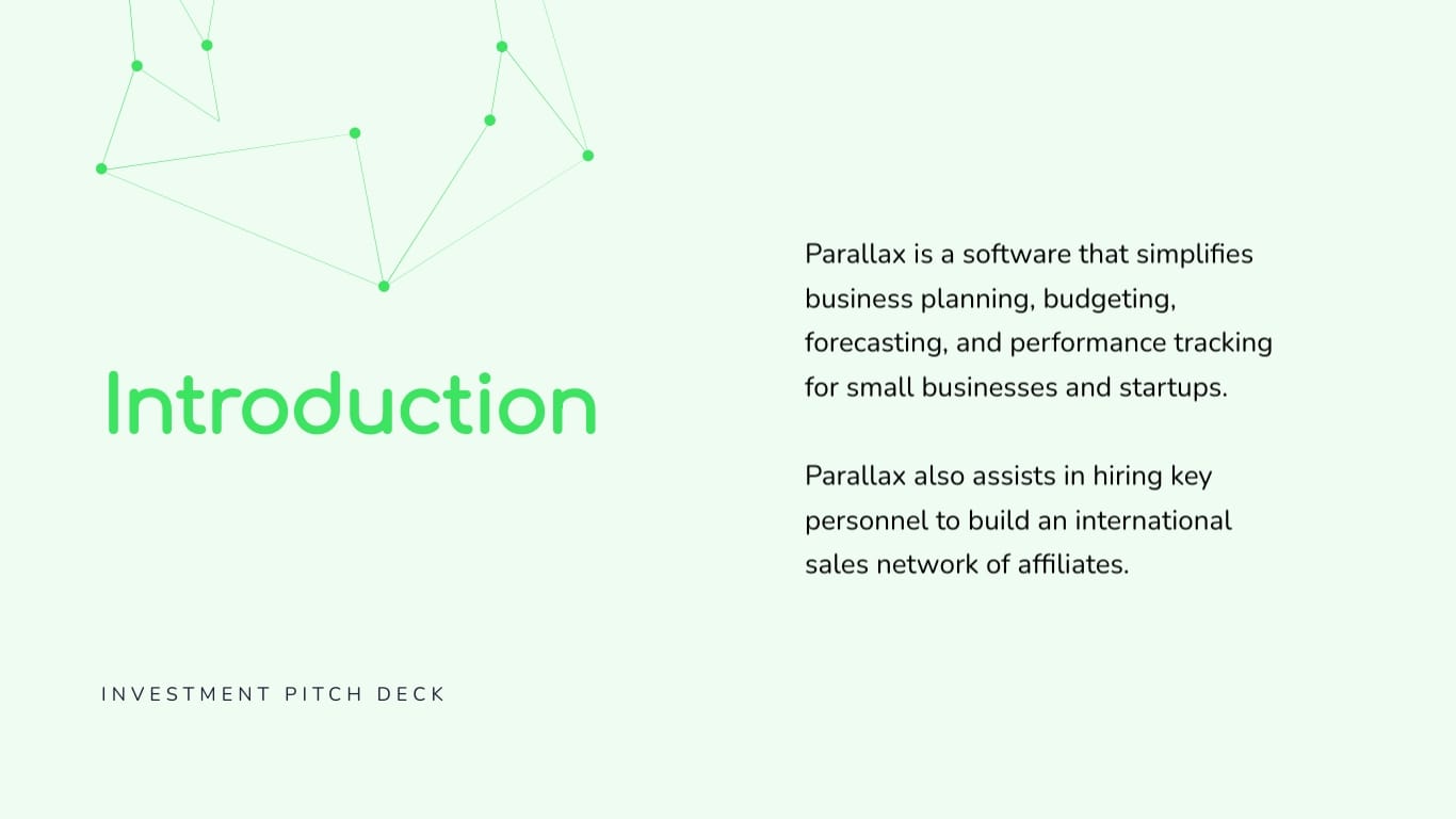 Business Software Pitch Deck Template | Visme