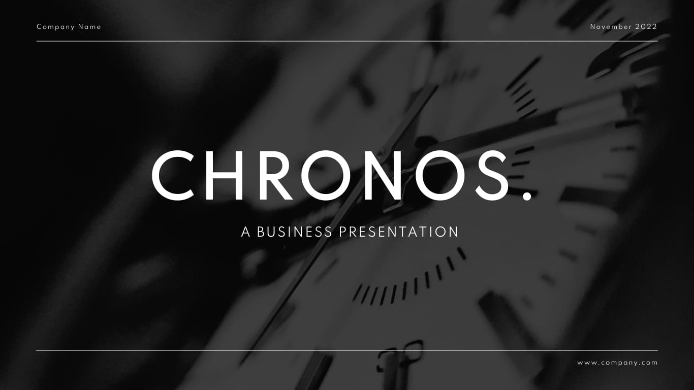Chronos Presentation Template