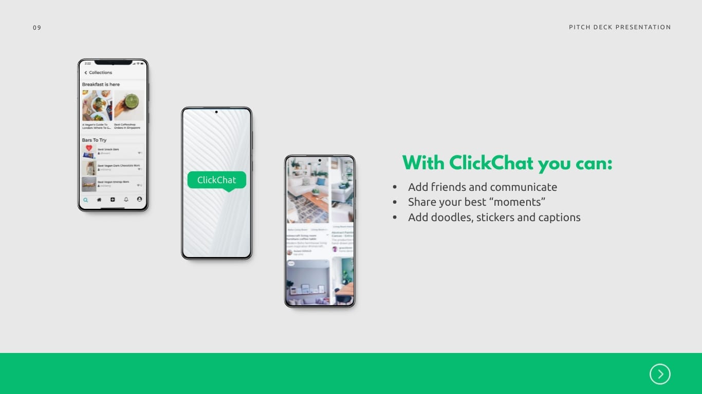 ClickChat Pitch Deck Presentation