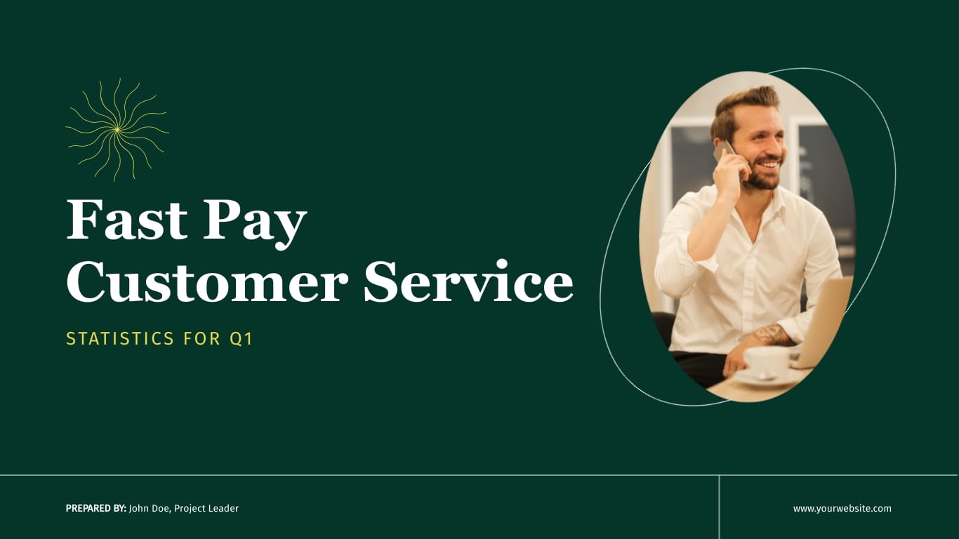 Customer Service Presentation Template - Slide 1