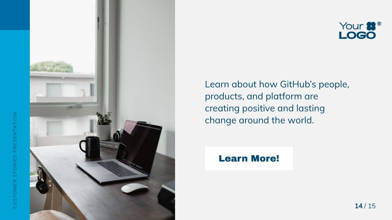 Customer Story Keynote Presentation Modern Template - Slide 14 Customer Story Keynote Presentation Modern Template - Slide 14