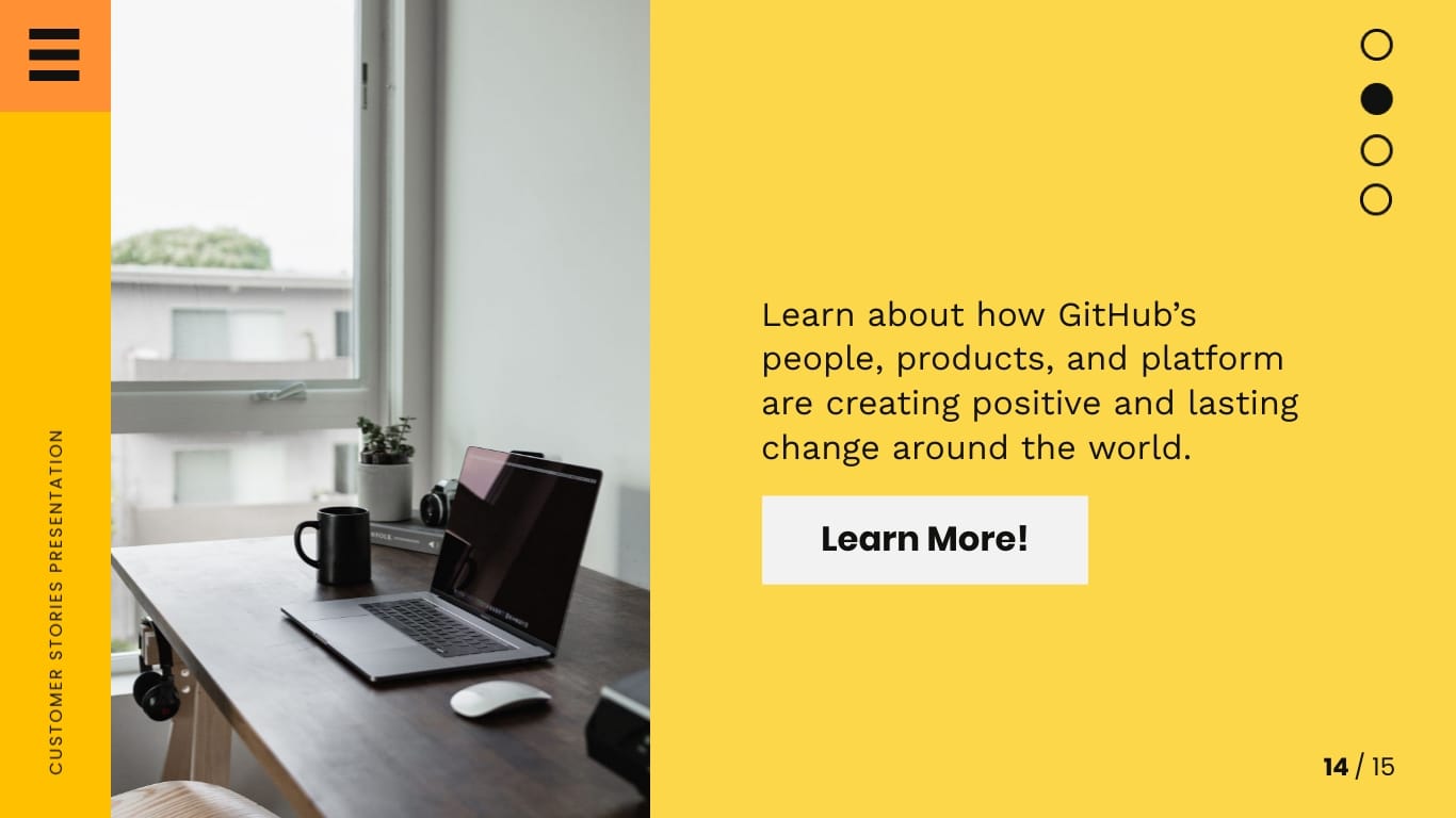 Customer Story Keynote Presentation Template - Slide 14 Customer Story Keynote Presentation Template - Slide 14