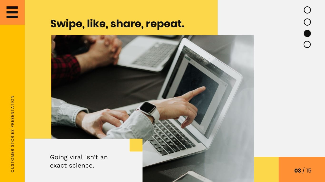 Customer Story Keynote Presentation Template - Slide 3 Customer Story Keynote Presentation Template - Slide 3