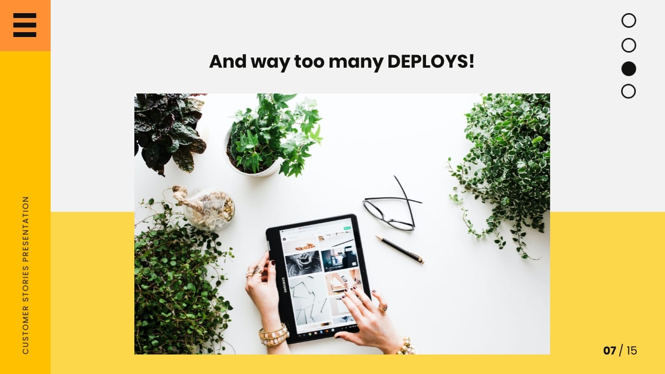 Customer Story Keynote Presentation Template - Slide 7 Customer Story Keynote Presentation Template - Slide 7