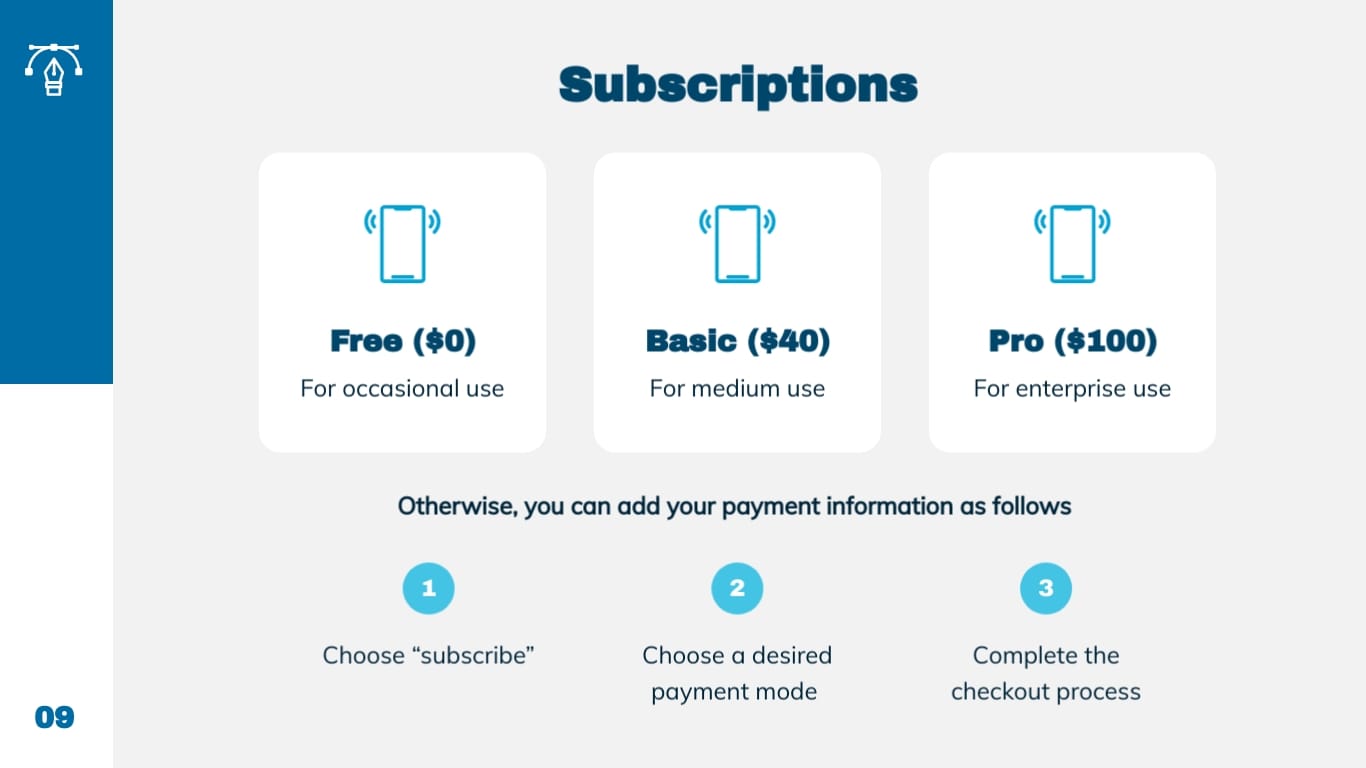 Design App Product Demo Presentation Template - Slide 9 Design App Product Demo Presentation Template - Slide 9
