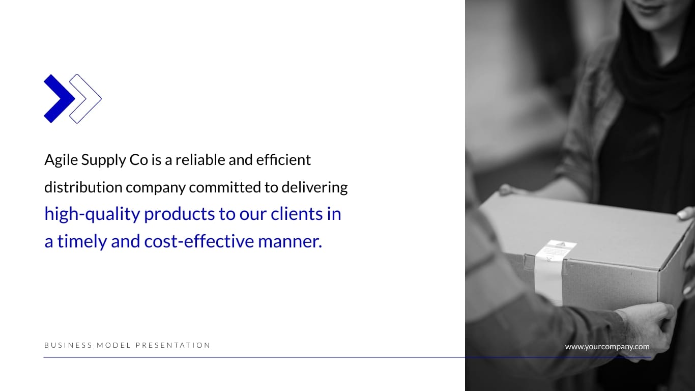 Distribution Business Model Presentation Template - Slide 4 Distribution Business Model Presentation Template - Slide 4