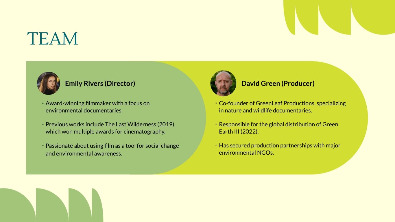 Documentary Pitch Deck Template - Slide 15 Documentary Pitch Deck Template - Slide 15