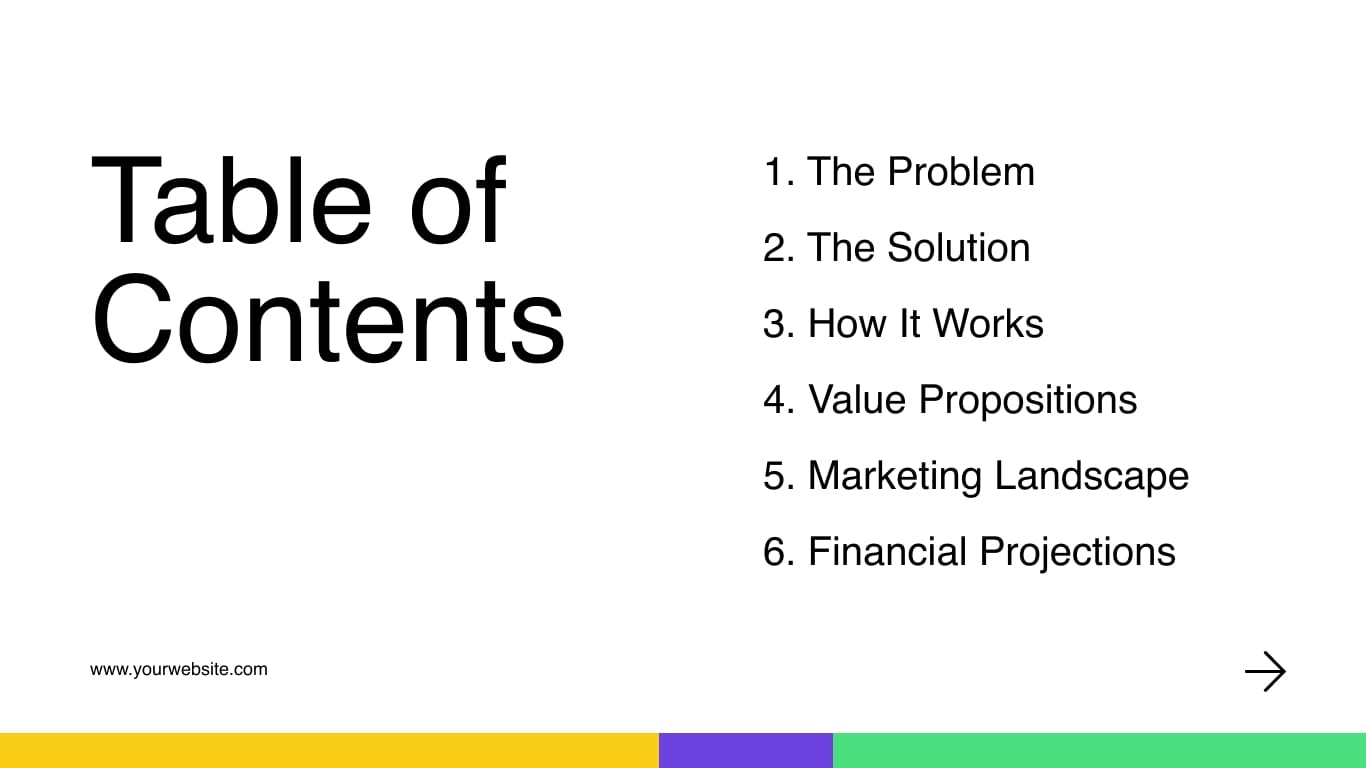 Pitch Deck Template Visme