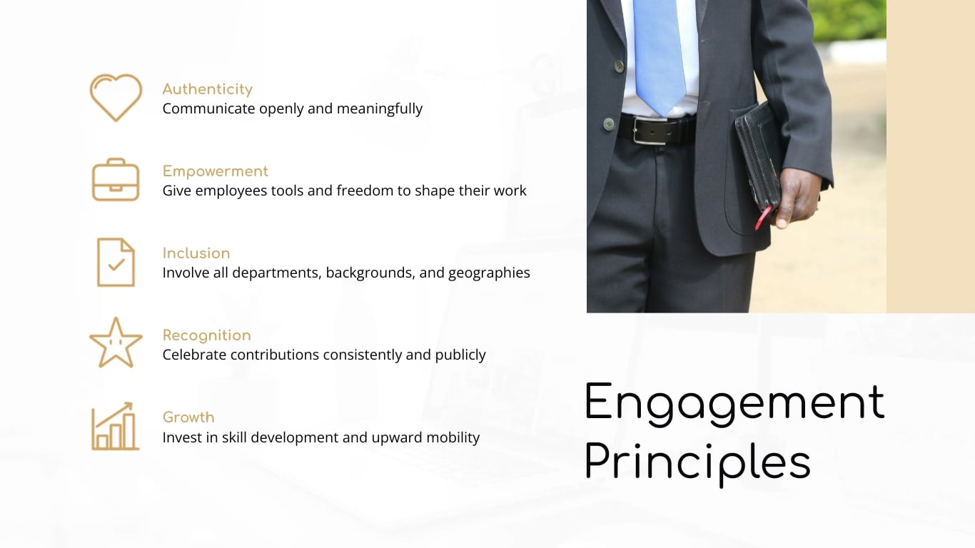 Employee Engagement Plan Presentation Template | Visme