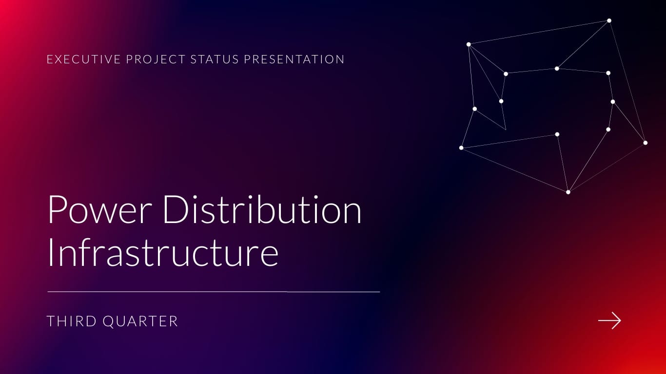 Executive Project Status Presentation Template