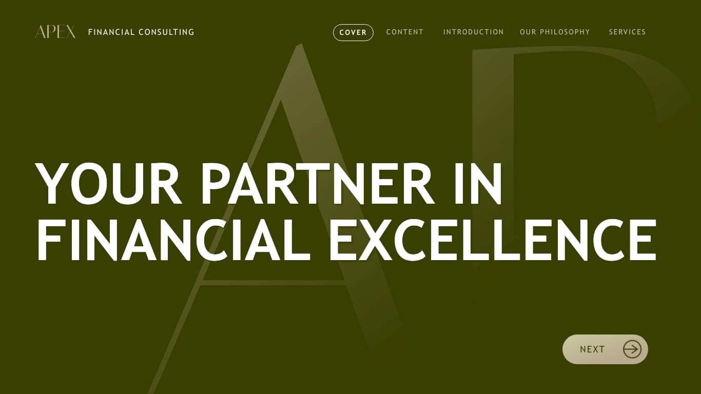Financial Consultant Presentation Template