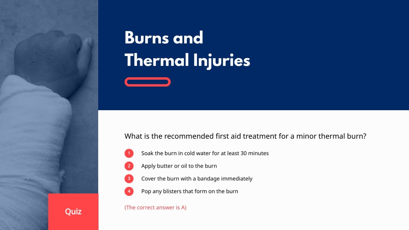 First Aid 101 Training Course Template | Visme