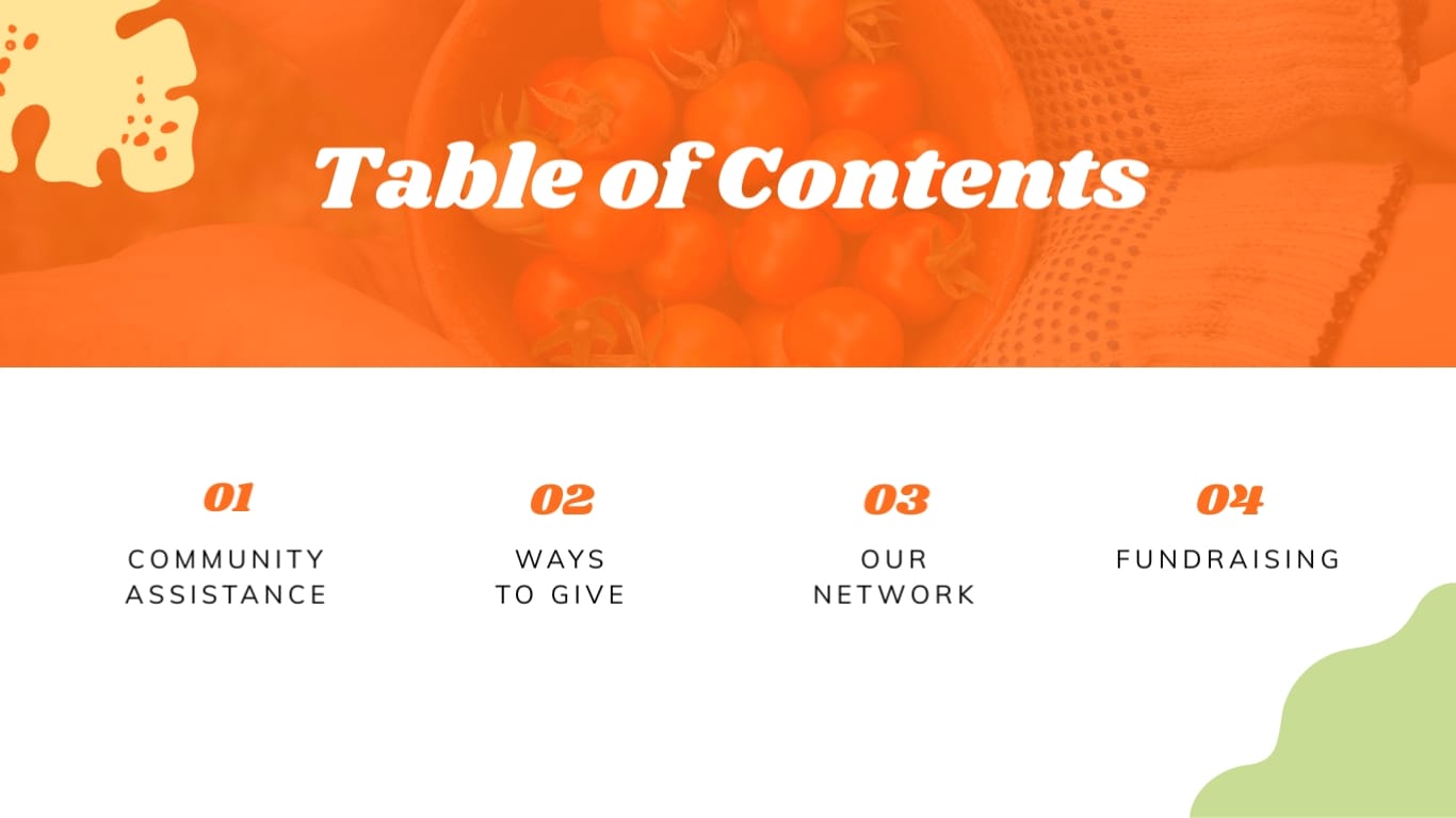 Food Bank Non Profit Presentation Template - Slide 2 Food Bank Non Profit Presentation Template - Slide 2