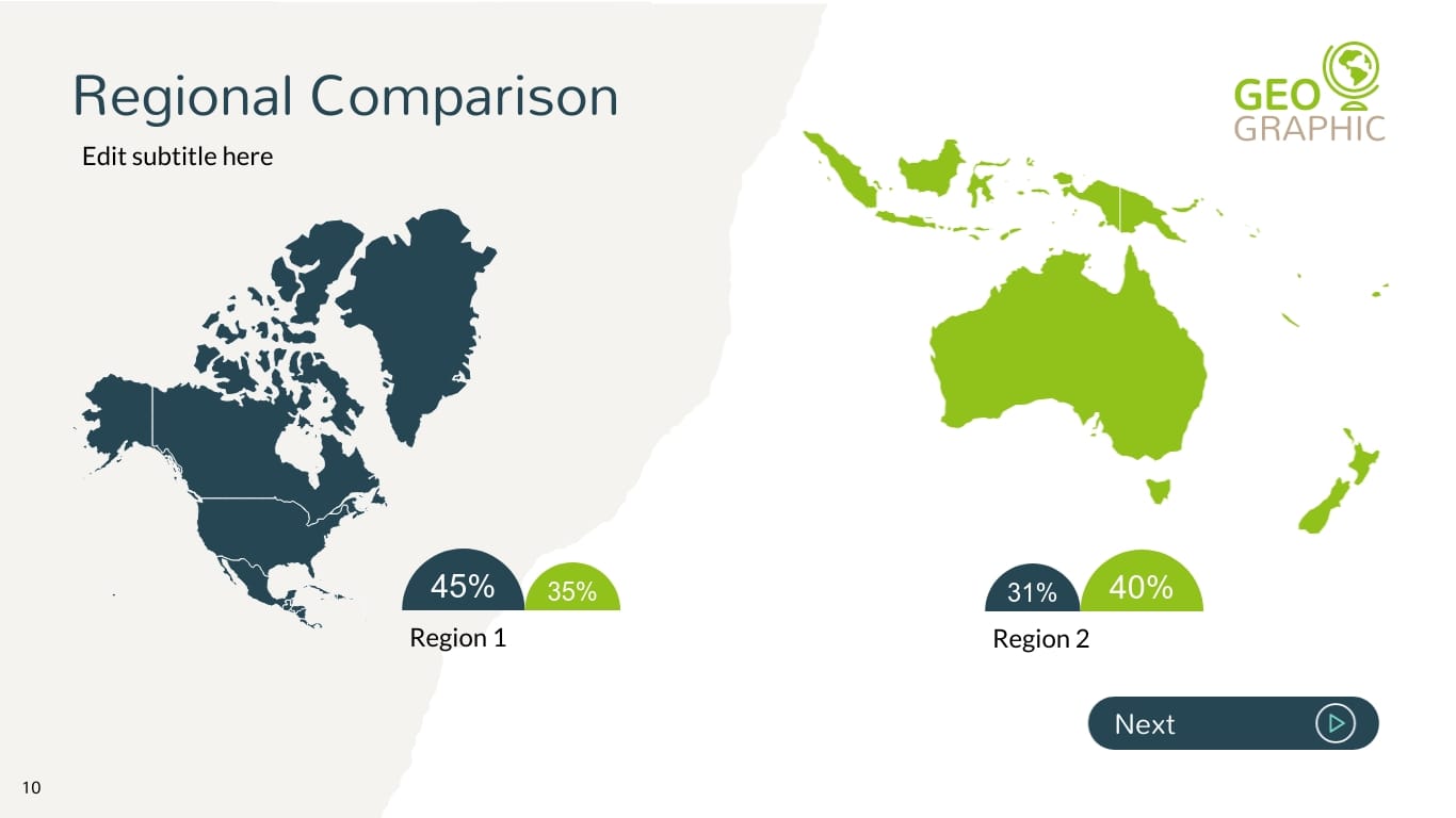 Geographic Presentation Template - Slide 10 Geographic Presentation Template - Slide 10