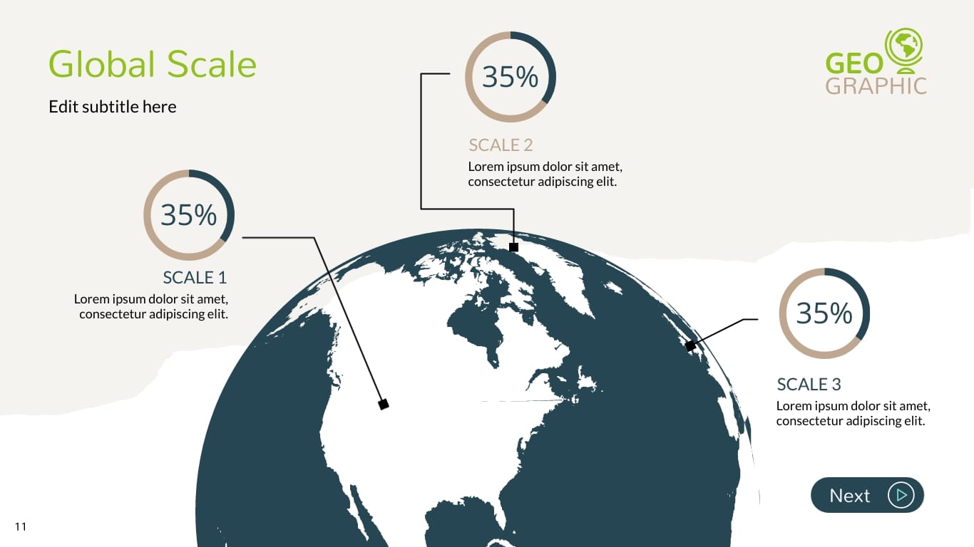 Geographic Presentation Template - Slide 11 Geographic Presentation Template - Slide 11
