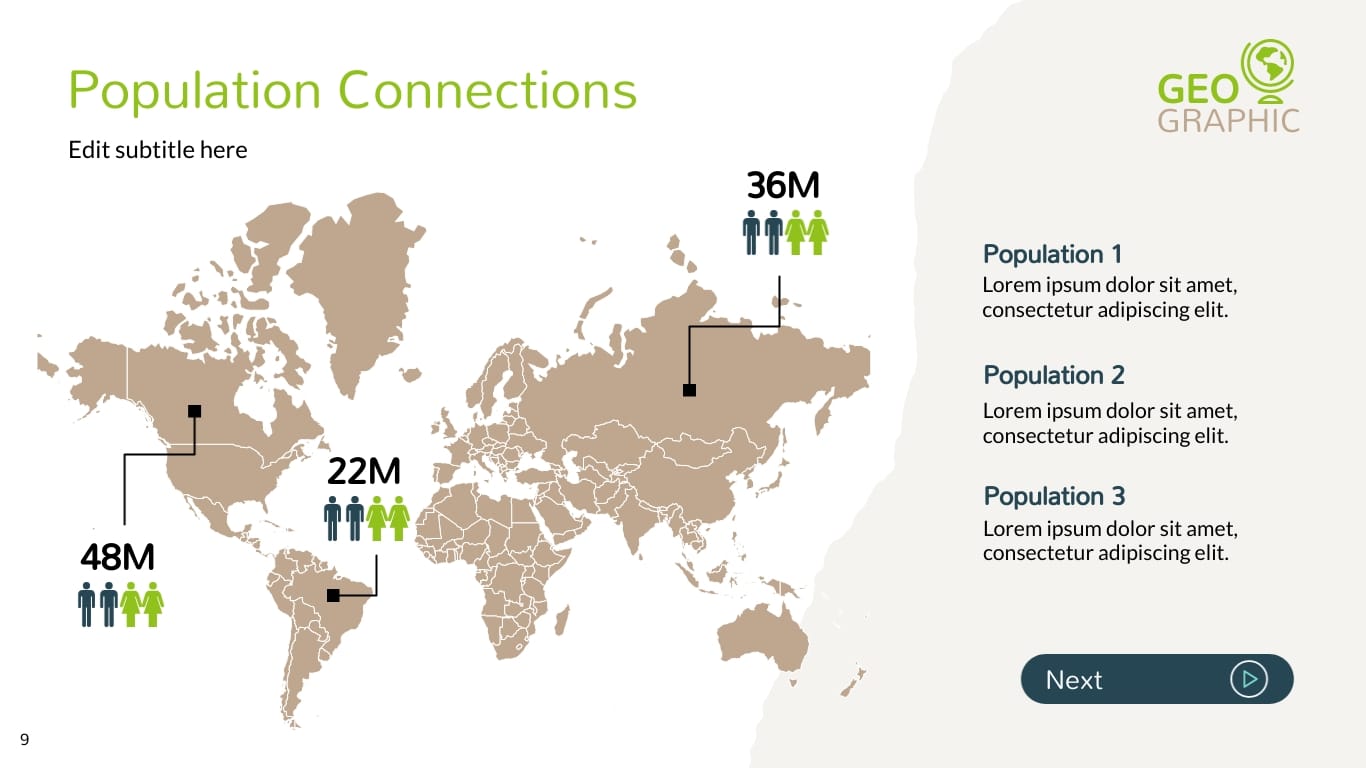 Geographic Presentation Template - Slide 9 Geographic Presentation Template - Slide 9