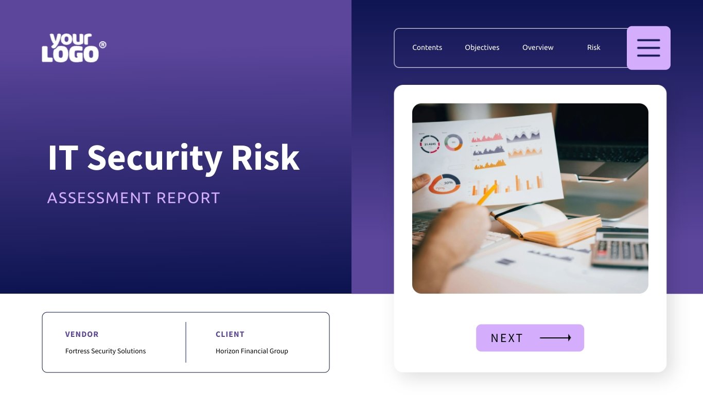 IT Security Risk Assessment Presentation Template