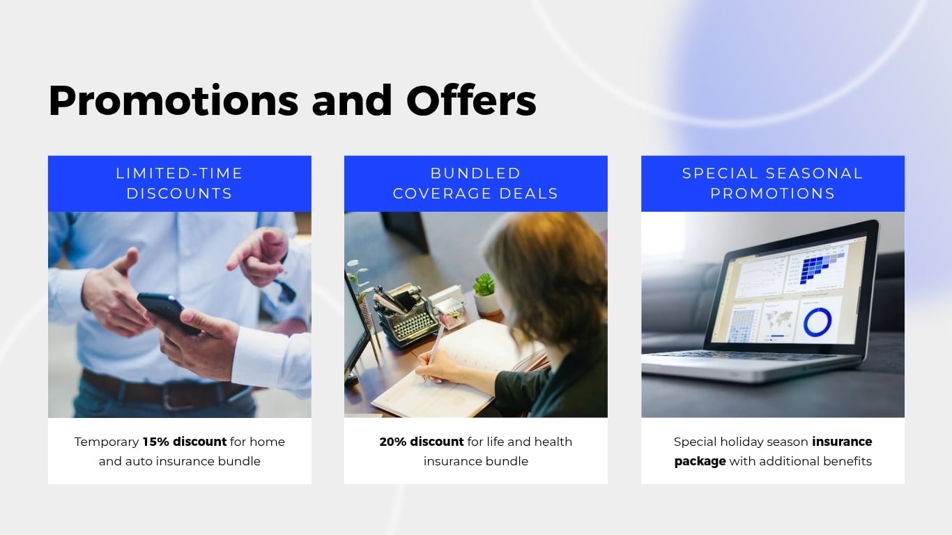 Insurance Company Marketing Presentation Template | Visme